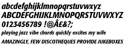 Formata® BQ Medium Condensed Italic
