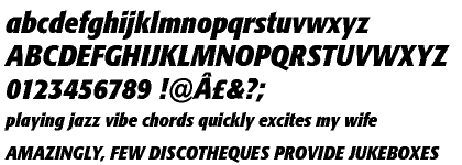 Formata® BQ Bold Condensed Italic