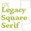 ITC Legacy&trade; Square Serif Std Complete Family