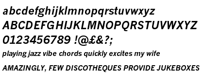 Monotype News Gothic Bold Italic
