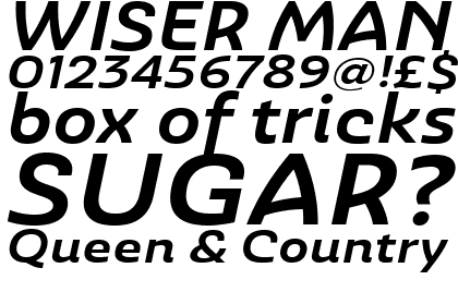 Ashemore Extended Bold Italic