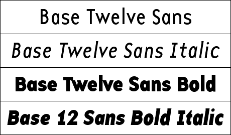 Base Twelve Sans
