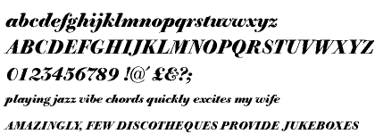 Berthold Bodoni Old Face&reg; Pro Bold Italic
