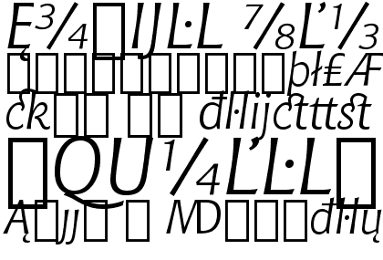 Chianti Italic Extension
