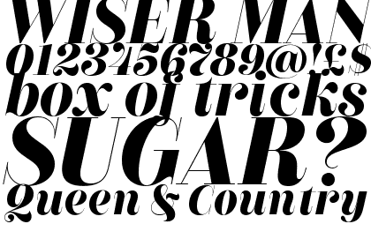 Couturier Poster Bold Italic