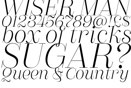 Couturier Poster Light Italic
