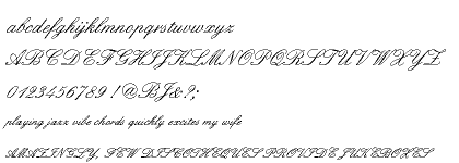 Englische Schreibschrift Cyrillic Regular