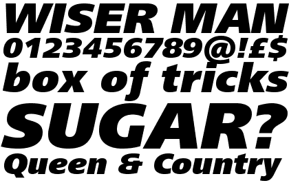 Frutiger&reg; Next Pro Black Italic