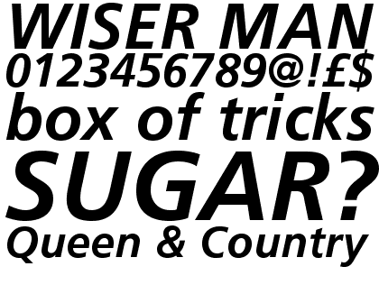 Frutiger&reg; Pro 66 Bold Italic