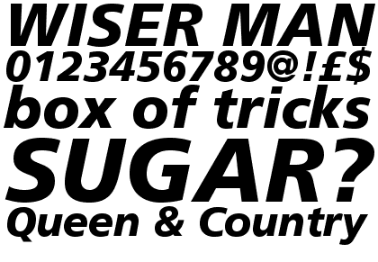 Frutiger&reg; Pro 76 Black Italic