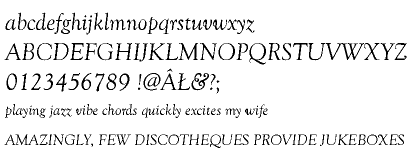 Goudy Old Style CE Regular Italic