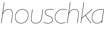 Houschka Thin Italic