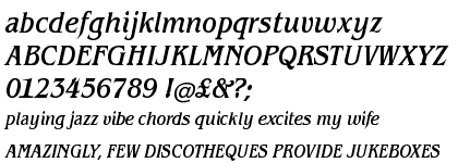 ITC Benguiat&reg; Medium Condensed Italic