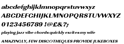 Imperial URW Ultra Bold Extra Wide Oblique