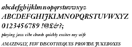 Janson Text&trade; 76 Bold Italic