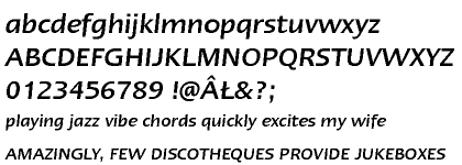 Linotype Ergo&trade; Central European Medium Italic