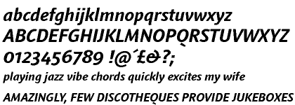 Linotype Textra&trade; Bold Italic