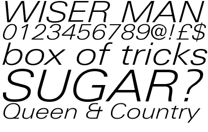Linotype Univers&reg; Com 341 Extended Light Italic