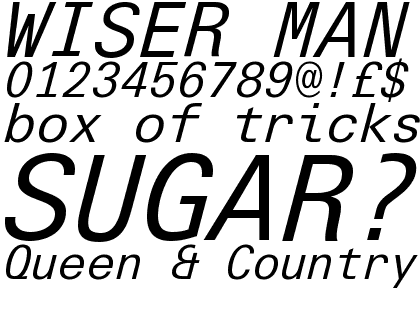Linotype Univers&reg; Com 431 Typewriter Italic