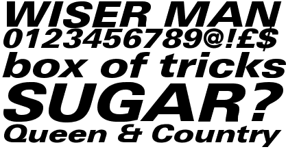 Linotype Univers&reg; Com 841 Extended Black Italic