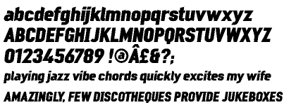Mechanic Gothic Extra Bold Italic (DST)