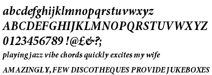 Minion&trade; Pro Bold Condensed Italic