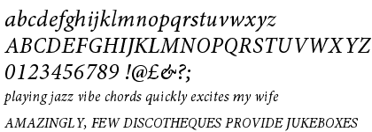 Minion&trade; Pro Condensed Italic Caption