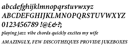 Minion&trade; Pro Semibold Condensed Italic Caption