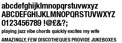 Neue Helvetica&trade; 77 Bold Condensed