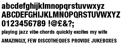 Neue Helvetica&trade; 87 Heavy Condensed