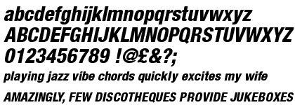 Neue Helvetica&trade; 87 Heavy Condensed Oblique