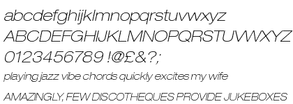 Neue Helvetica&trade; Com 33 Thin Extended Oblique