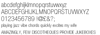 Neue Helvetica&trade; Std 37 Thin Condensed