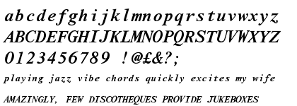 Nimbus Roman Mono Regular Italic