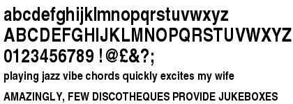 Nimbus Sans Bold Condensed OT Plus