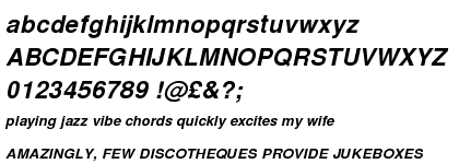 Nimbus Sans Bold Italic OT Plus