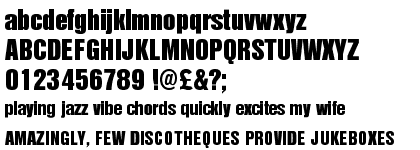 Nimbus Sans Extra Black Condensed OT Plus