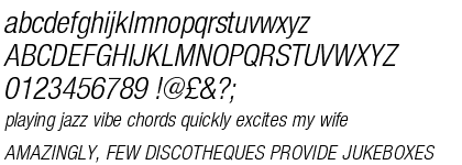 Nimbus Sans Novus Regular Condensed Italic 