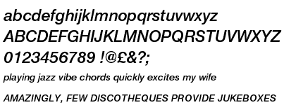 Nimbus Sans Novus Semi Bold Italic