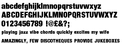 Nimbus Sans Novus Ultra Condensed