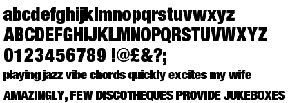 Nimbus Sans Novus Ultra Condensed (D)