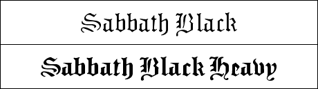 Sabbath Black