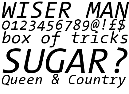 TheSans Mono Regular Italic