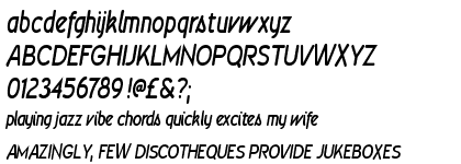 Wevli Condensed Medium Italic