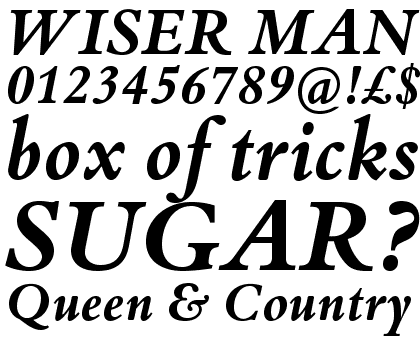 Bembo&reg; Book Bold Italic