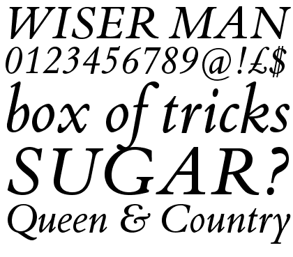 Bembo&reg; Book Italic