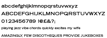 Trade Gothic&trade; Bold Extended