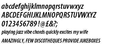 Myriad&trade; Pro Semibold Condensed Italic