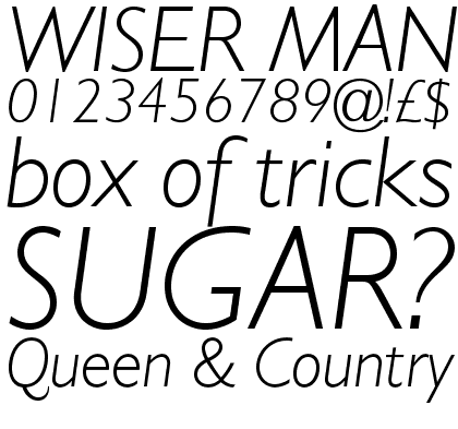 Gill Sans� Pro Cyrillic Light Italic