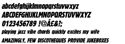 Block® BQ Extra Condensed Italic